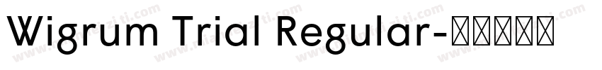 Wigrum Trial Regular字体转换